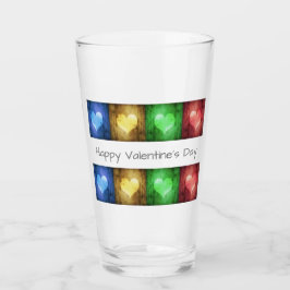 Copo De Pint Corações Russos Coloridos do Dia de os namorados
