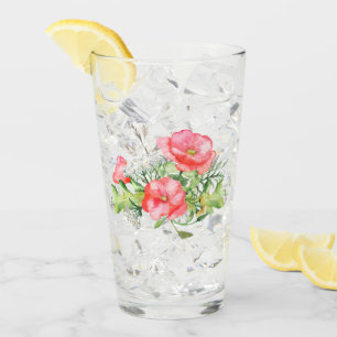 Copo De Pint Coral Wildflower Buquê Tumbler