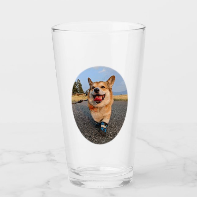 Copo De Pint Corgi com Calçados (Frente)