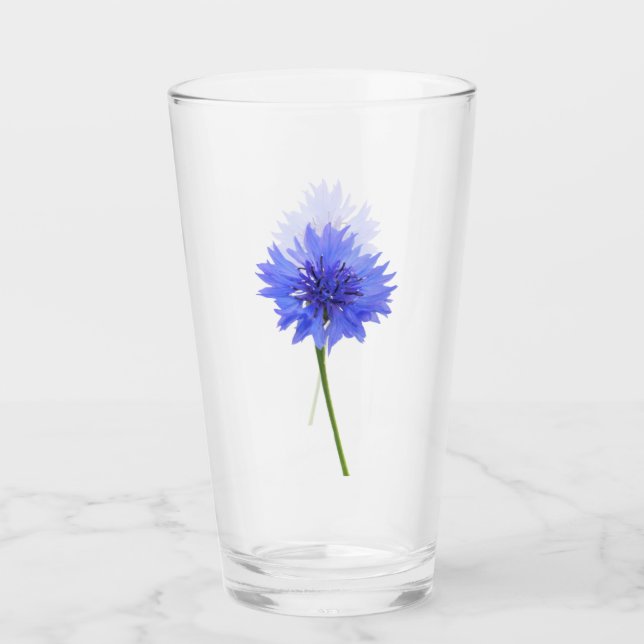 Copo De Pint cornflower azul selvagem (Frente)