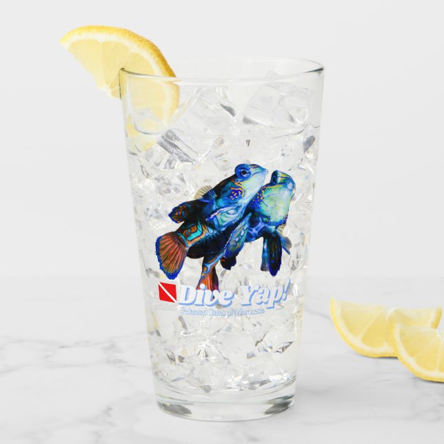 Copo De Pint Corte de casal de peixe-tangerina (Gelo frontal)