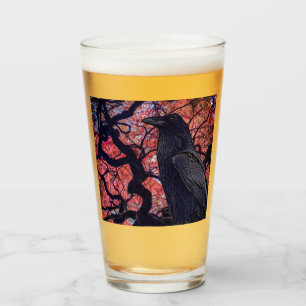 Copo De Pint Corvo Preto e Bordo Japonês Retorcido