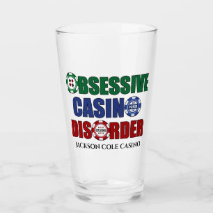 Copo De Pint Costume obsessivo engraçado da desordem do casino