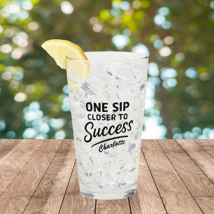 Copo De Pint Cota de sucesso motivacional preta
