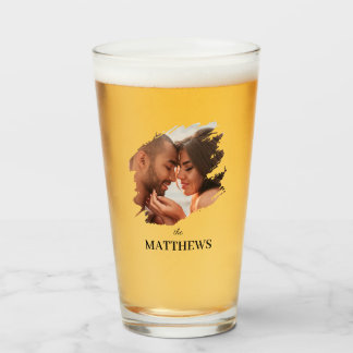 Copo De Pint Couple Newlywed Simple Modern Photo