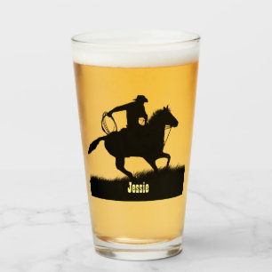 Copo De Pint Cowboy de nome personalizado