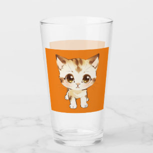 Copo De Pint Cozedura Felina Gelada De Gatinho De Olho Grande