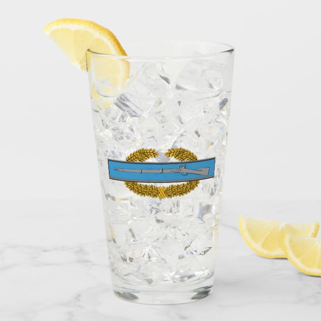 Copo De Pint Crachá de Infantaria de Combate Mestre MCIB (Gelo frontal)