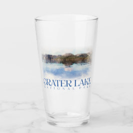 Copo De Pint Crater Lake Pint Glass, National Park Tumbler