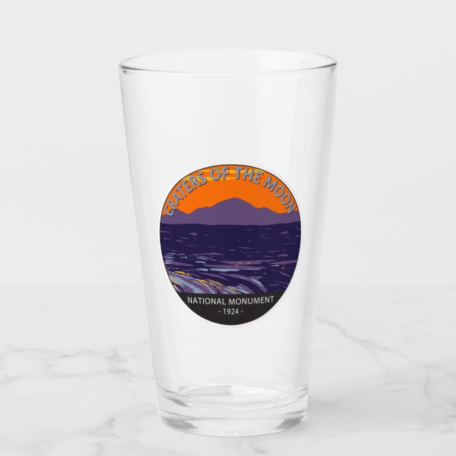 Copo De Pint Crateras do Monumento Nacional da Lua Idaho (Frente)