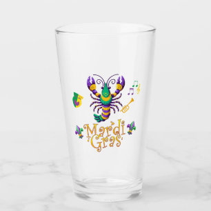 Copo De Pint Crayfish Fleur de lis Mardi Gras