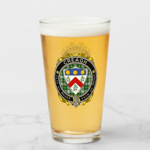 Copo De Pint Creagh Irish Shield Beer Glass
