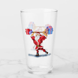 Copo De Pint Criador de Porcos Papai Noel com presentes de Nata