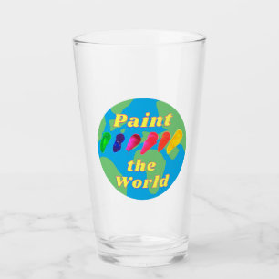 Copo De Pint Criador do artista Pinta o vidro do mundo