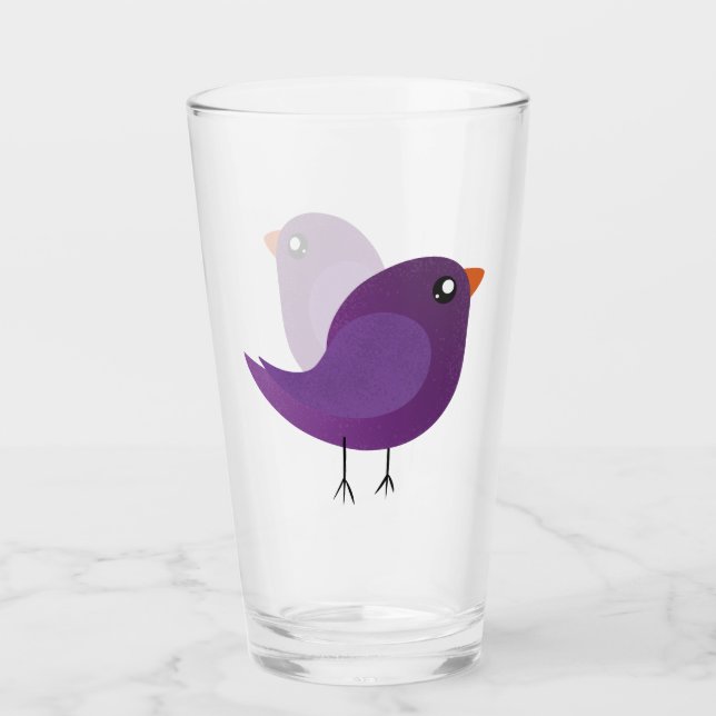 Copo De Pint Crianças, passarinho fofo (Frente)