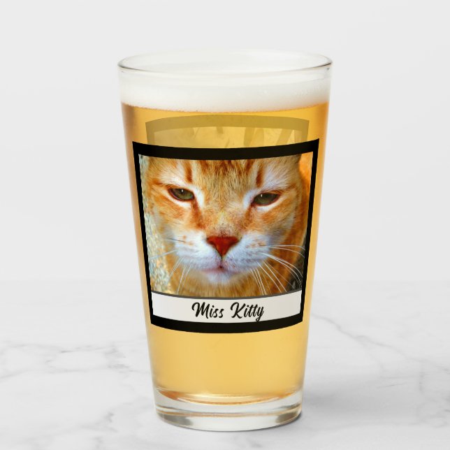 Copo De Pint Crie Facilmente O Seu Próprio Vidro Personalizado  (Traseira (Preenchido))