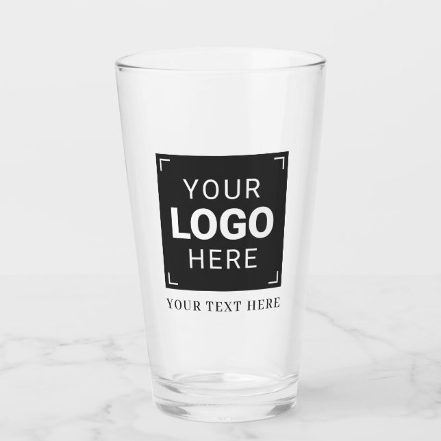 Copo De Pint Crie Seu Próprio Design de Logo (Frente)