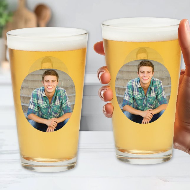 Copo De Pint Crie Simplesmente Sua Própria Foto (Simple Create Your Own Photo Glass)