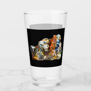 Copo De Pint Cristal de Hematita Arco-íris Personalizável
