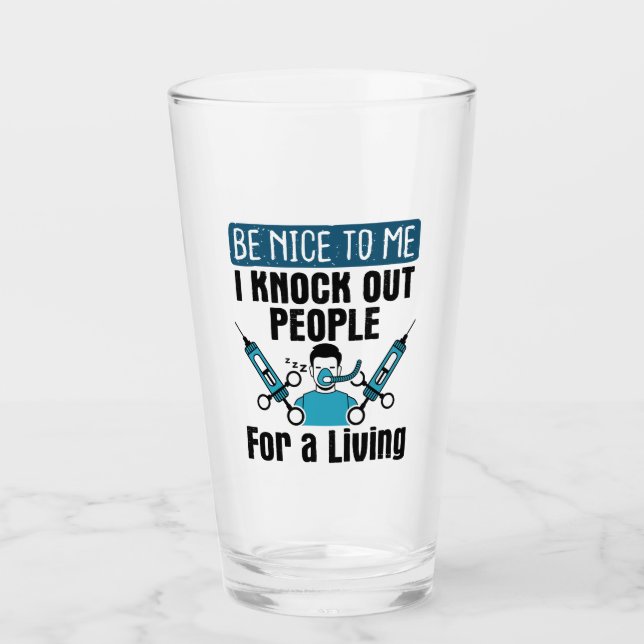 Copo De Pint CRNA derruba Pessoas Enfermeira Anestesista (Frente)