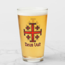 Copo De Pint Cruz de Cruzado Templário Cavaleiro de Jerusalém D