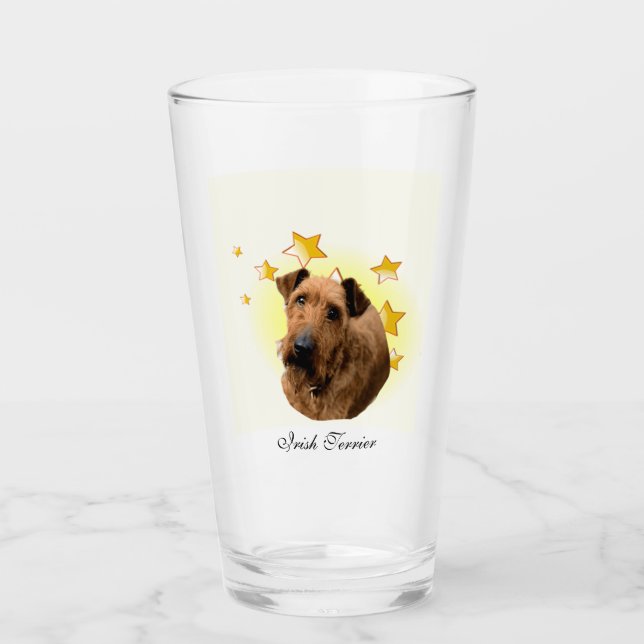 Copo De Pint Curly fur Irish Terrier é uma estrela (Frente)