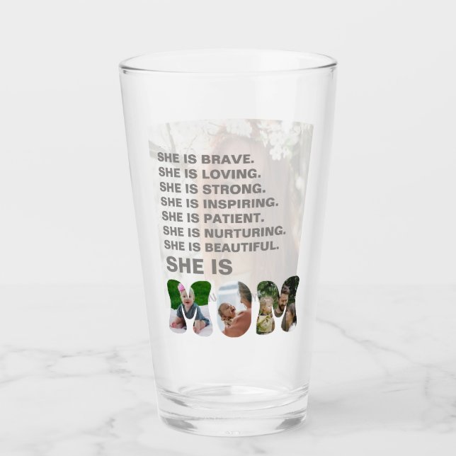 Copo De Pint Custom Affirmation New Mom photo Gift (Frente)