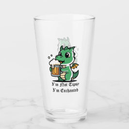 Copo De Pint Cute Dragon Drinking Beer