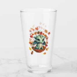 Copo De Pint Cute Green Dragon “Autism Awesome Autumn” Design 