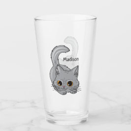 Copo De Pint Cute Kitten nome personalizado pint glass