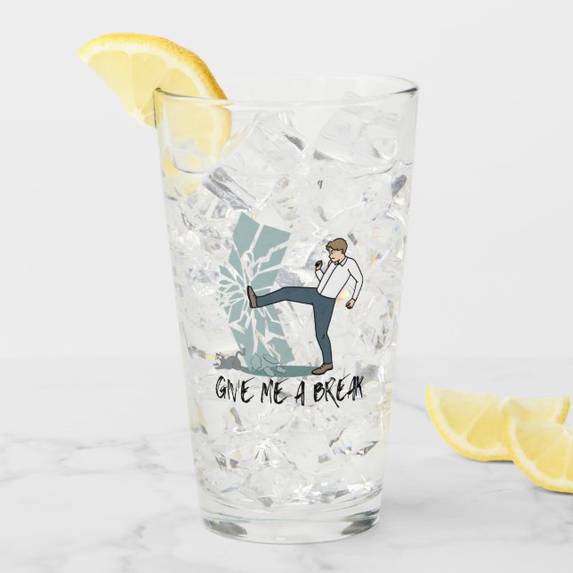 Copo De Pint Dá-me um tempo. (Gelo frontal)