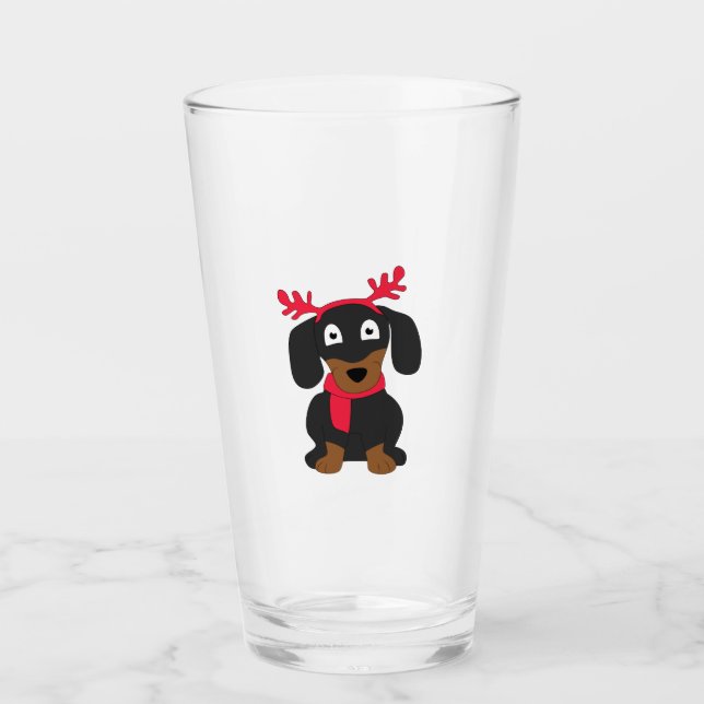 Copo De Pint Dachshund Natal (Frente)