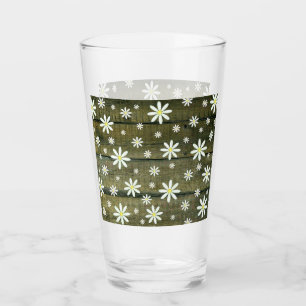 Copo De Pint Daisies Rustic Barn Conselho Daisy Flower