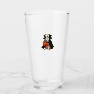 Copo De Pint Dalmatian Halloween Vampire Dog with Pumpkin Baske
