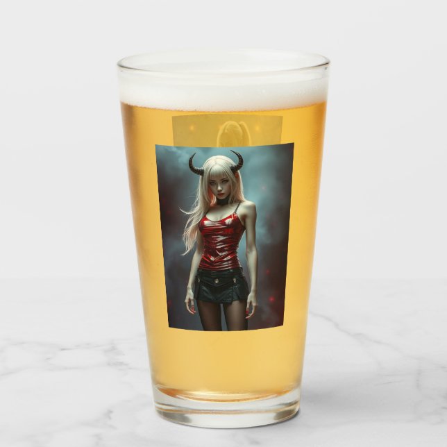 Copo De Pint Dämonisches Lady (Traseira (Preenchido))