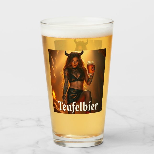 Copo De Pint Dämonisches Lady (Frente (Preenchido))