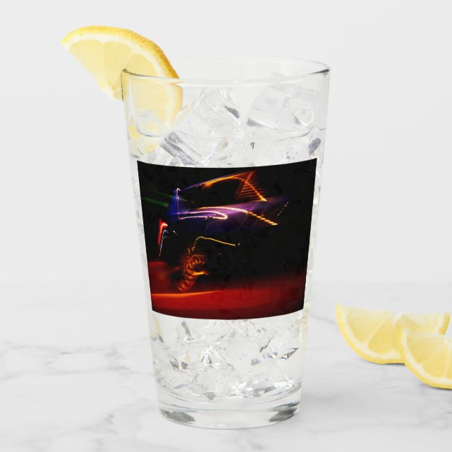 Copo De Pint dança de carro roxo (Gelo frontal)