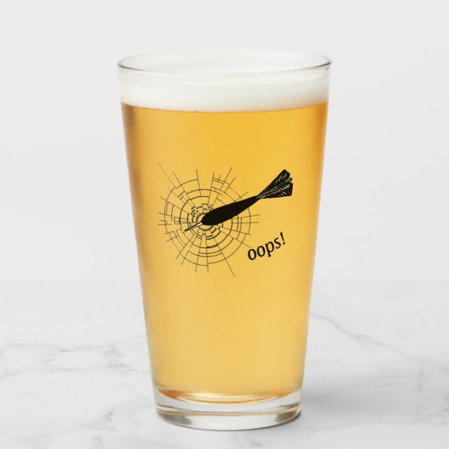 Copo De Pint Dart Oops Missionados Quebrados (Frente (Preenchido))
