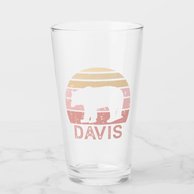 Copo De Pint Davis West Virginia Retro Bear (Frente)