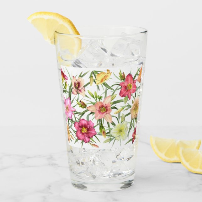 Copo De Pint Daylílias por toda parte (Gelo frontal)