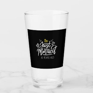 Copo De Pint Décimo aniversário de Casamento