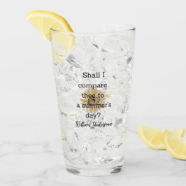 Copo De Pint Decoração de Citação de Verão de Shakespeare para 
