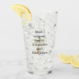 Copo De Pint Decoração de Citação de Verão de Shakespeare para 