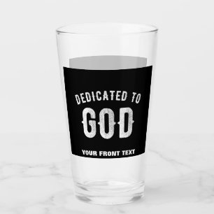 COPO DE PINT DEDICADO A DEUS TEXTO BRANCO LEGAL PERSONALIZÁVEL