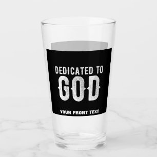 COPO DE PINT DEDICADO A DEUS TEXTO BRANCO PERSONALIZÁVEL LEGAL