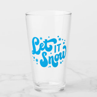 Copo De Pint Deixe-o nevar Design de inverno