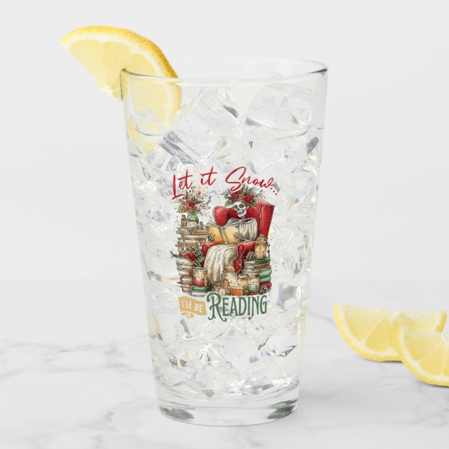 Copo De Pint Deixe-o nevar, eu vou ler (Gelo frontal)