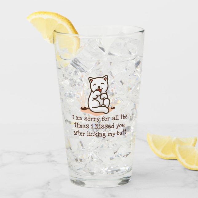 Copo De Pint Desculpe Eu Te Beijei Depois De Licenciar Meu Bumb (Gelo frontal)