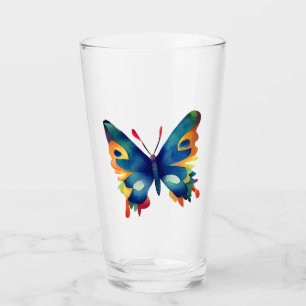 Copo De Pint Desenho de Borboleta