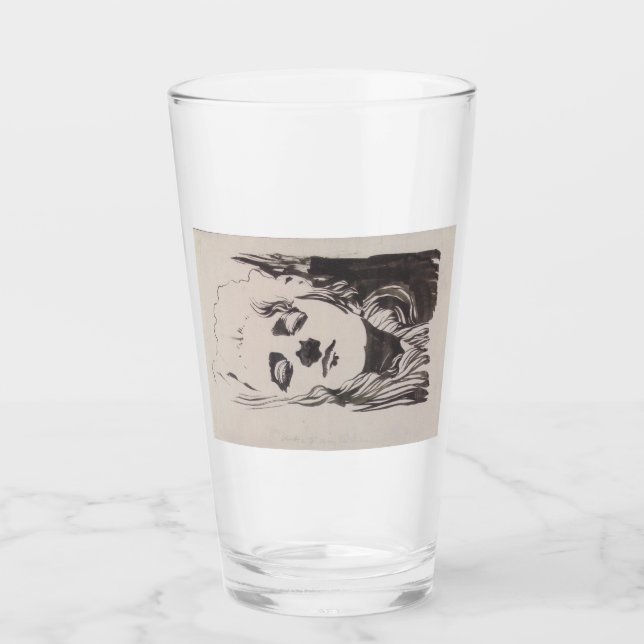 Copo De Pint Desenho de uma mulher de "Ver Sacrum" (Moser) (Frente)